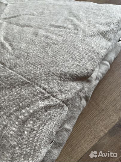 Лён Айна IKEA (синий, серо-бежевый, серый)