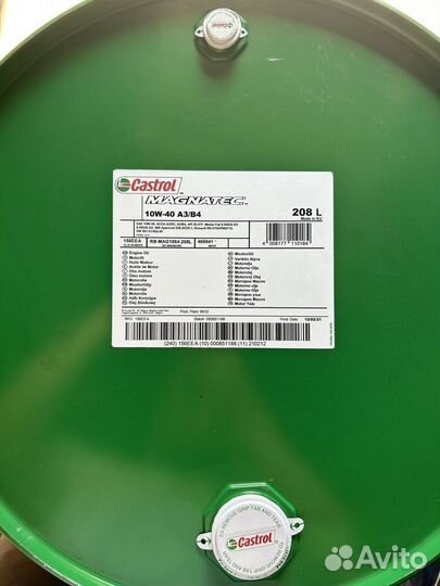 Моторное масло Castrol 10W-40 A3/B4 / 208 л