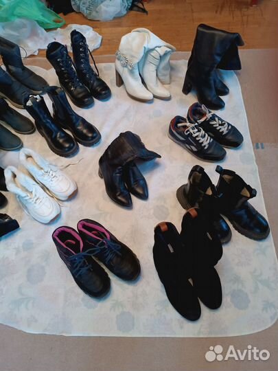 Ботинки кожаные