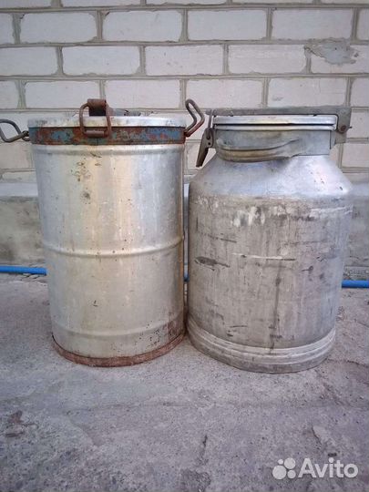 Фляга алюминиевая бу 40л из-под мёда