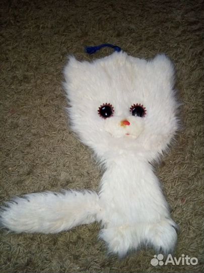 Котик мягкая игрушка плоская СССР