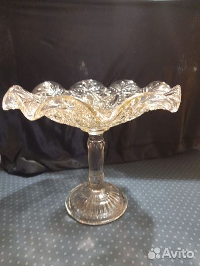 Ваза для фруктов на ножке СССР