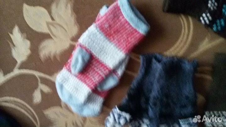 Варежки 4 пары на 5-8 лет