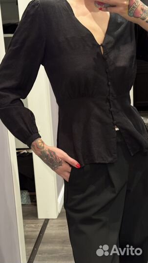 Блуза льняная oysho