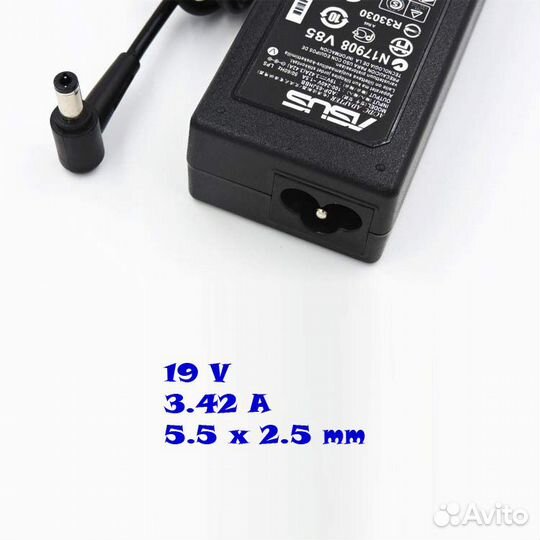 Блок питания Asus ноутбук зарядка 19V 3.42A 65W