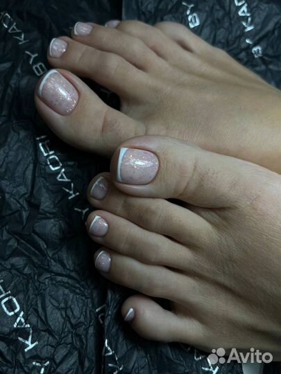 Маникюр с покрытием гель лак все включено педикюр