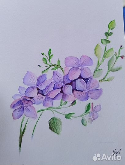 Рисунок акварель, оригинал