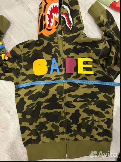 Зип-худи bape X readymade Tiger Shark