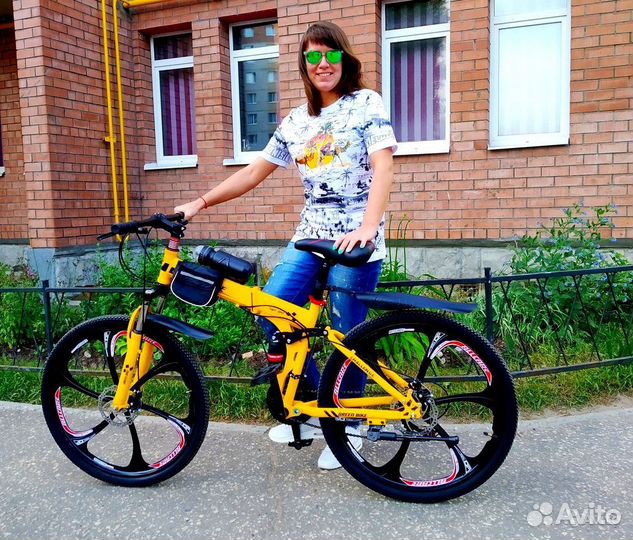 Велосипед на литых дисках складной