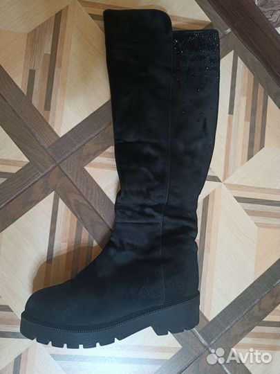 Замшевые Сапоги