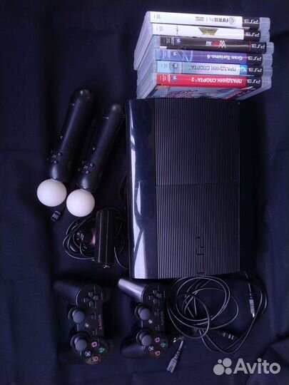 Sony playstation 3 superslim + всё что на фото