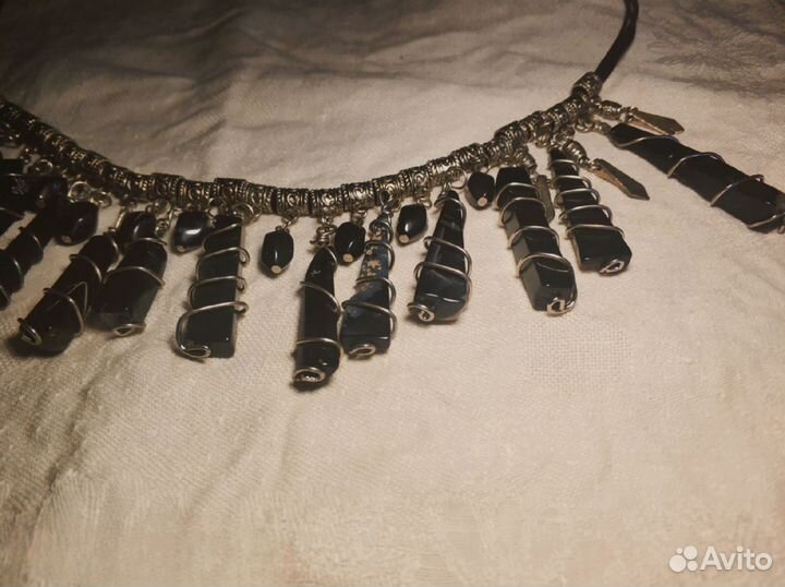 Колье с агатом