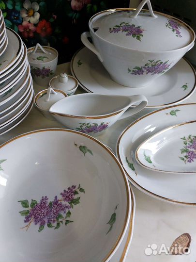 Сервиз столовый. Дулево