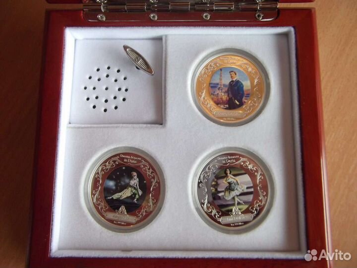 Балет Русские сезоны в Париже. Набор монет Серебро