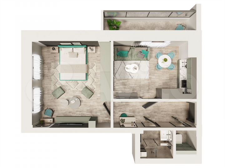 1-к. квартира, 42 м², 4/16 эт.