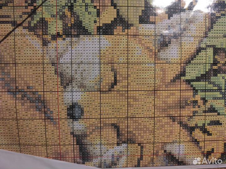 Вышивка крестом схемы с остатками ниток