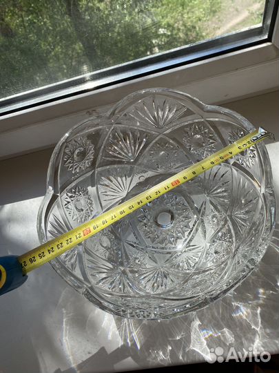 Ваза хрустальная