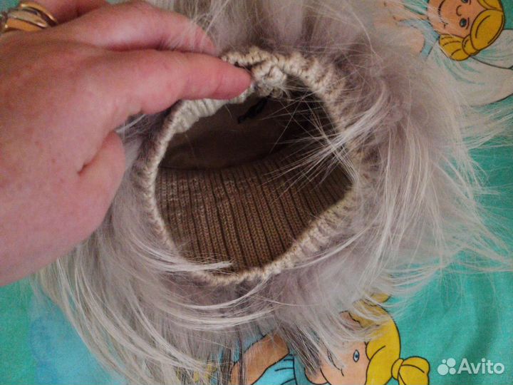 Шапка резинка натуральный мех