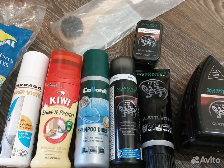 Крем для обуви черный белый