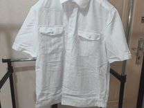 Рубашка белая с коротким рукавом фсин