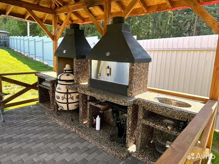 Печь барбекю, печь под казан,модуль под тандыр