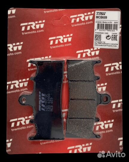 Тормозные колодки TRW MCB659 gsxr1300 ZX12 ZX6 ZX9