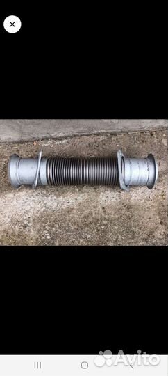 Трубка слива масла с турбины и гофра глушителя