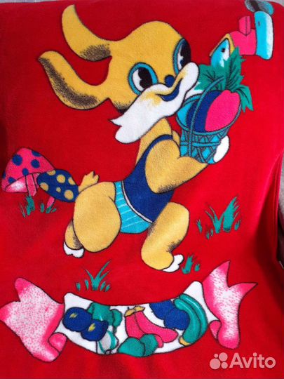 Плед детский плюшевый