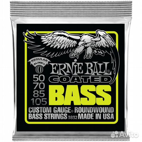 Струны для бас-гитары Ernie Ball 3832 Coated Slink