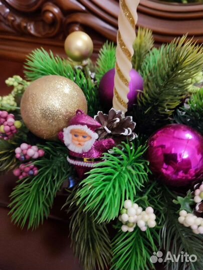 Новогодняя композиция (мини ёлочка)