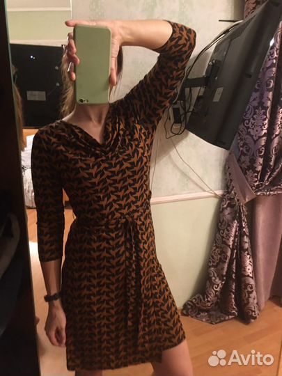 Платье трикотажное 46