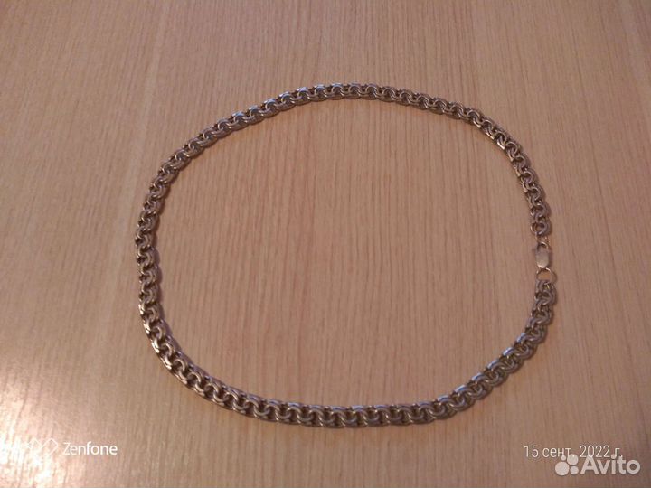 Серебряная цепь 925проба (Бисмарк) 76 грамм 60 см