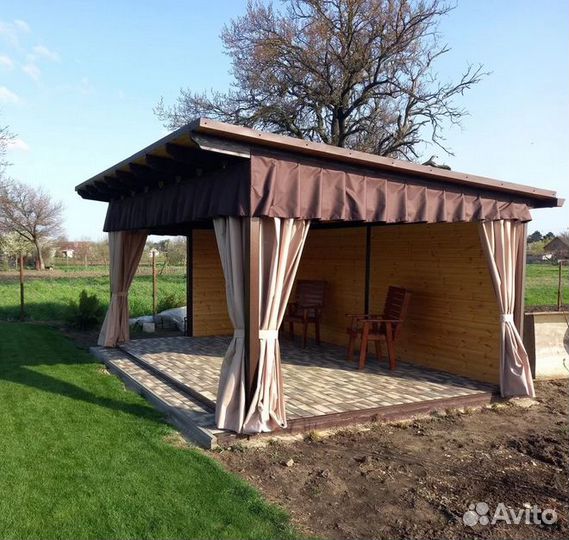 Шторы для веранды/шторы в беседку/кафе