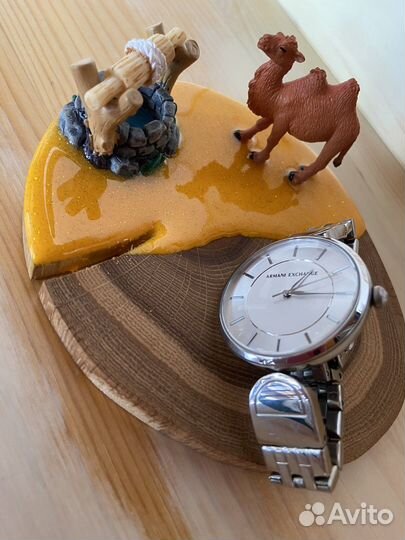 Подставка-сувенир «Сахара». Дуб, смола