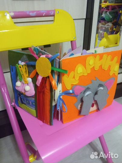 Развивающая книжка из фетра,пальчиковый театр