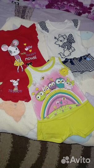 Вещи пакетом на девочку 4,5 месяцев до 7 месяцев