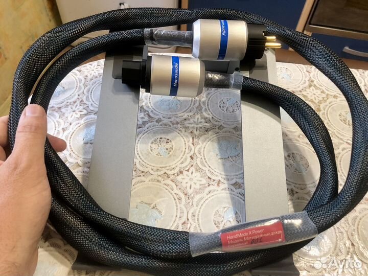 Силовой кабель чистое серебро 999