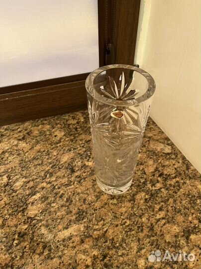 Ваза хрустальная Чехословакия