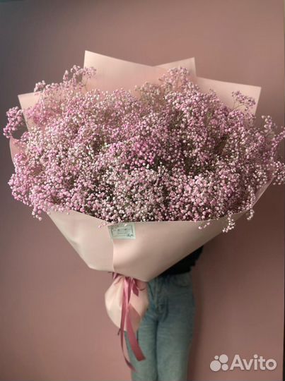 Букет цветов Гигант Пинк, Розы Оптом, Хризантемы