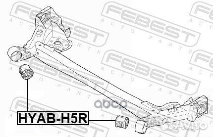 Сайлентблок задней балки hyabh5R Febest