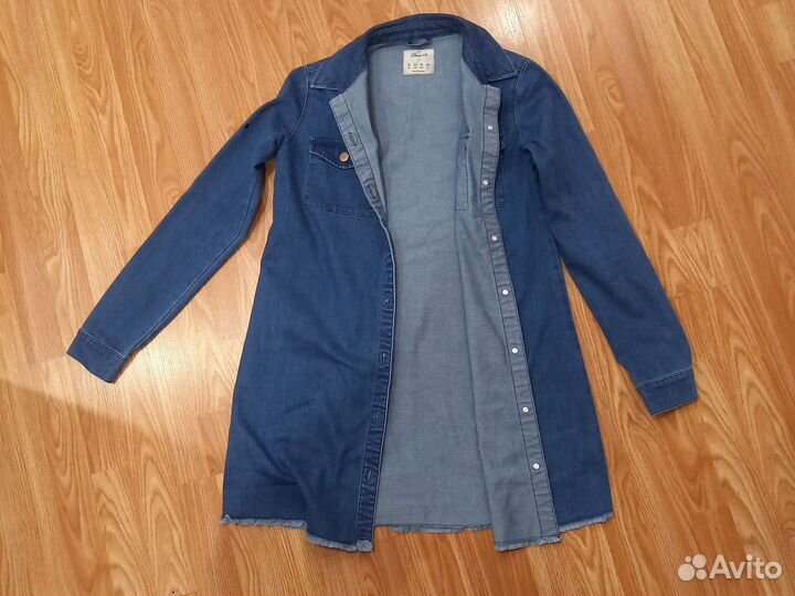 Джинсовая рубашка,кардеган