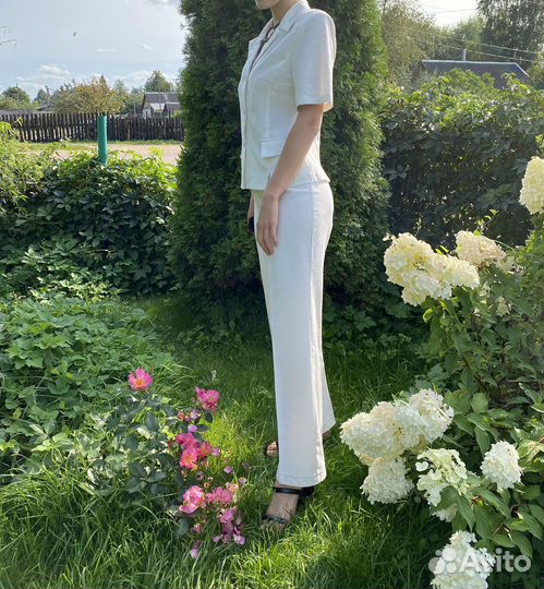 Льняной костюм 48 разм