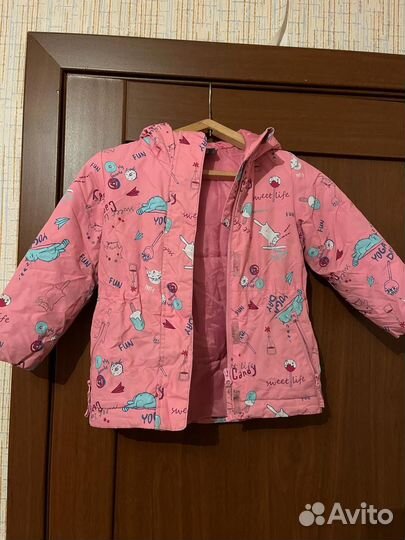 Куртка демисезонная 104 розовая Demix