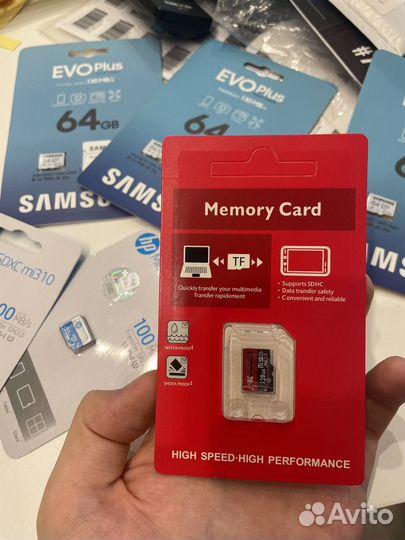 Карта памяти MicroSD 128gb kissin