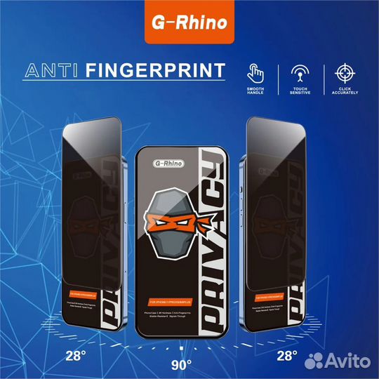 Защитное стекло G-Rhino Privacy для iPhone