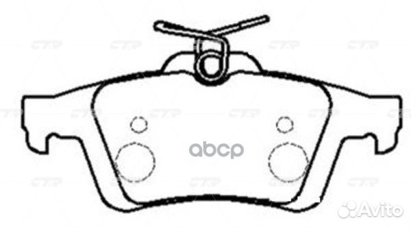 Колодки тормозные задние ford focus II/III/mazd