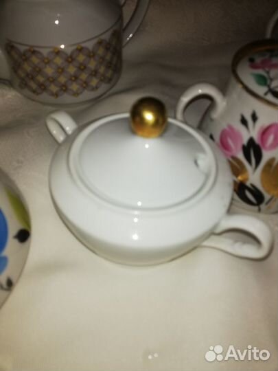 Советский фарфор. Чайники, сахарницы СССР