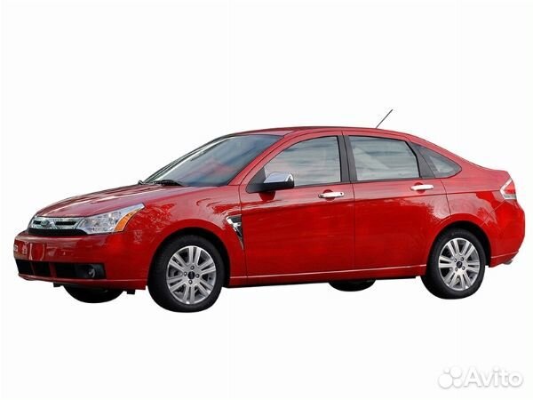 Стекло боковое опускное (Спереди, Слева, Цвет зеленый) Ford Focus 04-11