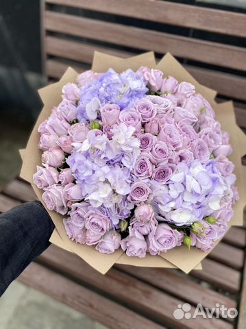 Гортензия Пионы Пионовидные розы 7 11 15