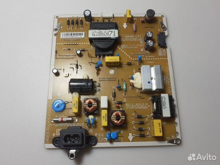 Блок питания EAX67147201 (1.4), LG 43LV340C